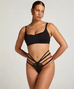 Hunkemoller Hunkemöller String Lorraine Zwart aanbieding