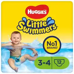 Trekpleister Huggies 3-4 Little Swimmers 7-15kg Zwemluiers aanbieding