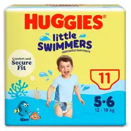 Trekpleister Huggies 5-6 Little Swimmers 12-18kg Zwemluiers aanbieding