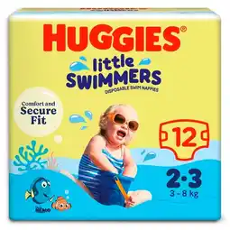 Trekpleister Huggies 2-3 Little Swimmers 3-8 kg Zwemluiers aanbieding