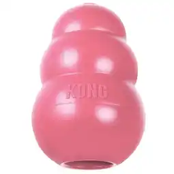 Zooplus Puppy KONG - KONG Maat L, roze + KONG Enhanced Ziggies Puppy M/L (227 g) aanbieding