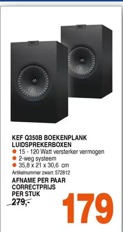 Correct Kef q350b boekenplank luidsprekerboxen aanbieding