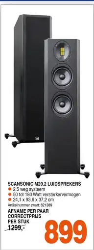 Correct Scansonic m20.2 luidsprekers aanbieding