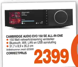 Correct Cambridge audio evo 150 se all-in-one aanbieding