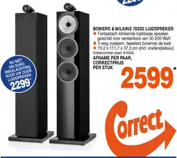 Correct Bowers & wilkins 703s3 luidspreker aanbieding