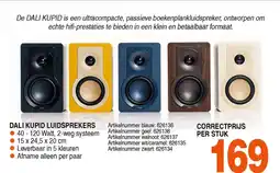 Correct Dali kupid luidsprekers aanbieding