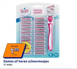 Action Dames of heren scheermesjes aanbieding