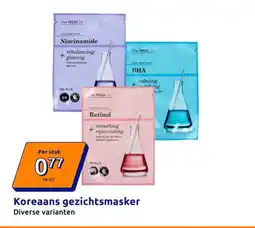 Action Koreaans gezichtsmasker aanbieding