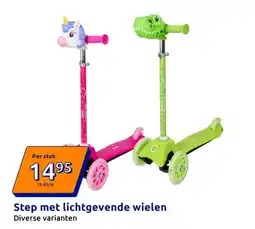 Action Step met lichtgevende wielen aanbieding