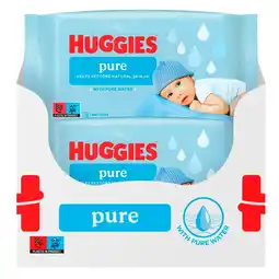 Kruidvat Huggies Pure Water Billendoekjes aanbieding