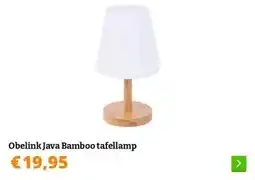 Obelink Obelink Java Bamboo tafellamp aanbieding