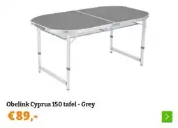 Obelink Obelink Cyprus 150 tafel - Grey aanbieding