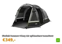 Obelink Obelink Summer 4 Easy Air opblaasbare tunneltent aanbieding