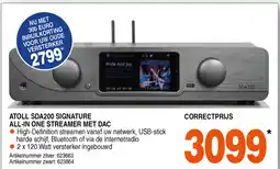 Correct Atoll sda200 signature all-in one streamer met dac aanbieding