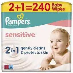 Kruidvat Pampers Sensitive Babydoekjes aanbieding