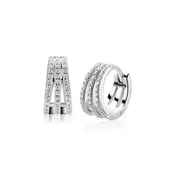 Zinzi 13mm ZINZI zilveren multi-look oorringen met luxe scharniersluiting 6mm breed ZIO2727 aanbieding