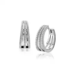 Zinzi 18mm ZINZI zilveren multi-look oorringen met luxe scharniersluiting 7mm breed ZIO2727L aanbieding