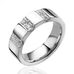 Zinzi Mart Visser by ZINZI zilveren ring met princess geslepen zirconia's MVR20 aanbieding