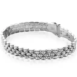 Zinzi Mart Visser by ZINZI zilveren brede schakel armband 9mm met luxe sluiting MVA22 aanbieding