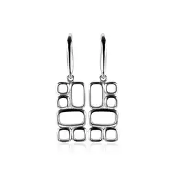 Zinzi Mart Visser by ZINZI zilveren oorhangers glad MVO3 aanbieding