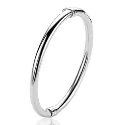 Zinzi ZINZI zilveren bangle armband glad 5mm ronde buis en luxe scharniersluiting ZIA2754 aanbieding