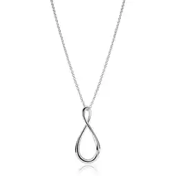 Zinzi ZINZI zilveren ketting 60cm met grote gestileerde Infinity-hanger 52mm ZIC2675 aanbieding