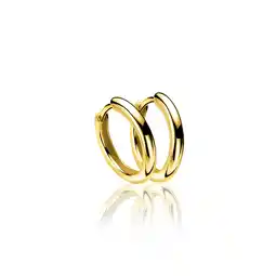 Zinzi 15mm ZINZI goldplated zilveren oorringen glad met 2mm buisdikte en luxe klapsluiting ZIO401G aanbieding