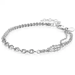 Zinzi ZINZI zilveren multi schakelarmband met jasseron schakels ZIA2781 aanbieding
