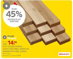 Praxis Pvc vloer garda licht naturel eiken of warm naturel eiken aanbieding