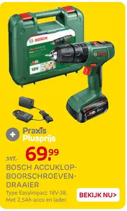 Praxis Bosch accuklop boorschroeven draaier aanbieding