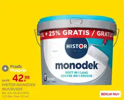 Praxis Histor monodek muurverf aanbieding