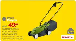 Praxis Central park elektrische grasmaaier aanbieding