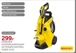 Praxis Kärcher hogedrukreiniger K4 power control home flex aanbieding