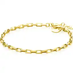 Zinzi ZINZI gold plated zilveren armband met venetiaanse schakels 3mm 16,5-19,5cm ZIA2587 aanbieding