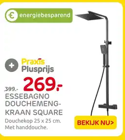 Praxis Essebagno douchemeng kraan square aanbieding