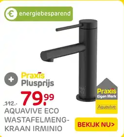 Praxis Aquavive Eco Wastafelmeng Kraan Irminio aanbieding