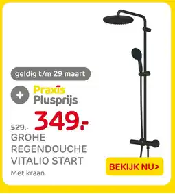 Praxis Grohe regendouche vitalio start aanbieding