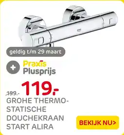 Praxis Grohe Thermo Statische Douchekraan start alira aanbieding
