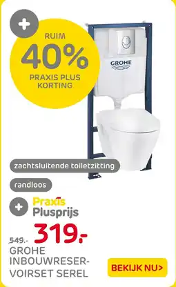 Praxis Grohe Inbouwreser voirset serel aanbieding