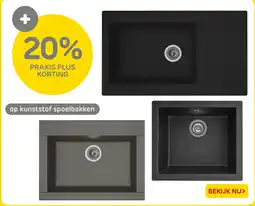 Praxis Op kunststof spoelbakken aanbieding