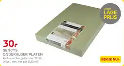 Praxis Sencys ondervloer platen aanbieding