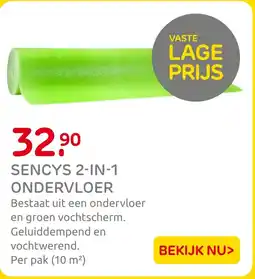 Praxis Sencys 2-in-1 ondervloer aanbieding