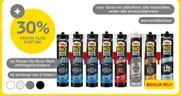 Praxis Op Pattex No More Nails montagelijmkokers aanbieding