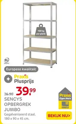 Praxis Sencys opbergrek jumbo aanbieding