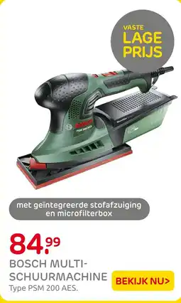 Praxis Bosch multi schuurmachine aanbieding
