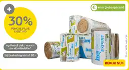 Praxis op Knauf dak, wand en vloerisolatie aanbieding