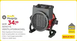 Praxis Sencys ventilatorkachel aanbieding
