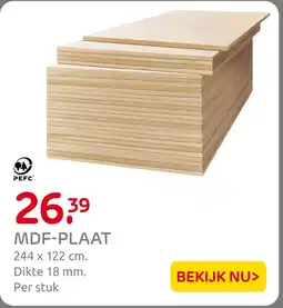Praxis MDF Plaat aanbieding