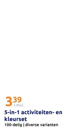 Action 5 in 1 activiteiten en kleurset aanbieding