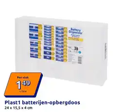 Action Plast1 batterijen opbergdoos aanbieding